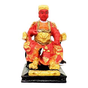 黄杨木雕广泽天王小号随身佛龛郭圣王原木雕刻工艺品神像大号摆件