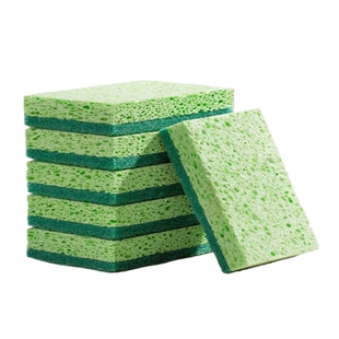 天然木浆绵洗碗布海绵擦清洁家用刷锅碗布双面百洁布厨房刷锅神器