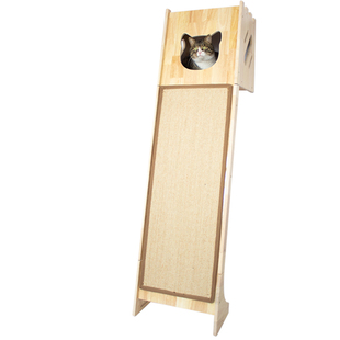 猫尚舒实木猫爬架猫抓板猫窝一体墙壁式特大型剑麻耐抓耐磨不掉屑