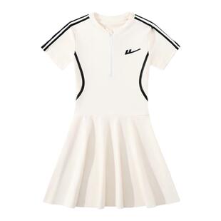 回力儿童泳衣女童女孩中大童2025新款防晒公主宝宝专业速干游泳装