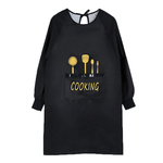 围裙家用厨房女防水防油餐饮长袖男士时尚反穿工作服定制大人罩衣