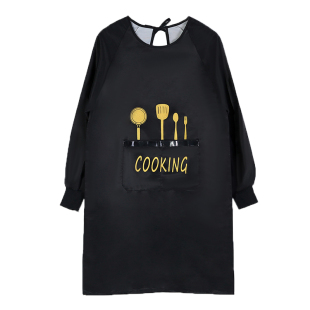 围裙家用厨房女防水防油餐饮长袖男士时尚反穿工作服定制大人罩衣