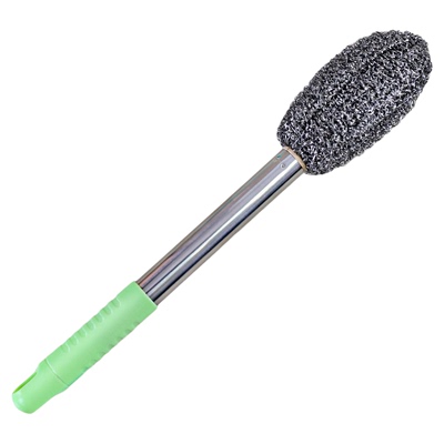 带柄钢丝球刷子长杆厨房用刷清洁
