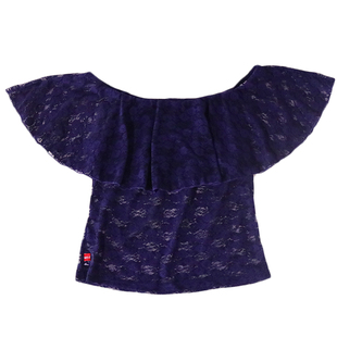 7yearsoldlilgirl弗拉门戈上衣多色可选韩国蕾丝荷叶领上衣DRR01