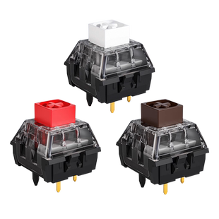 Kailh凯华BOX轴V2机械键盘轴体白轴红轴茶轴厂润五脚线性段落轴