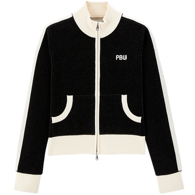 太平鸟冬季雪尼尔针织外套微弹针织衫女A1EDE4536