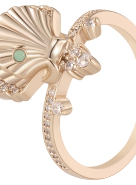 AJIDOU阿吉豆戒指女时尚创意优雅线下专柜同款指环