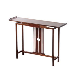 新中式玄关实木中式供桌条案进门入户玄关桌简约供台轻奢玄关柜