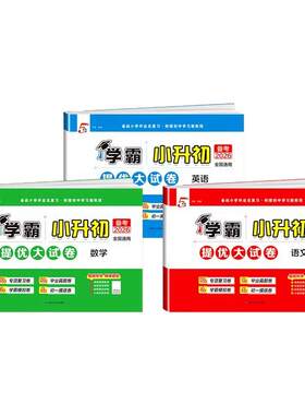 2026版学霸小升初提优大试卷全套