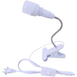 暖光护眼夹子台灯学生书桌插电小夜灯宿舍床头创意万向节能LED灯