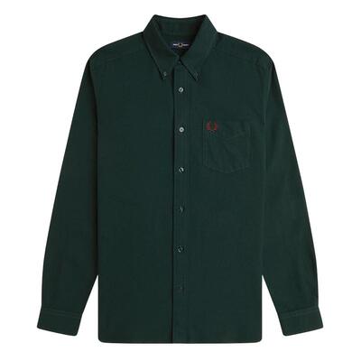FREDPERRY纯色长袖衬衫通勤款