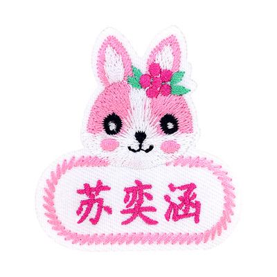 带孔刺绣名字贴顺丰加急可缝可粘