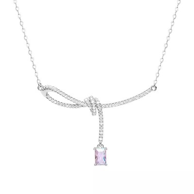 何方项链女轻奢简约优雅小方糖