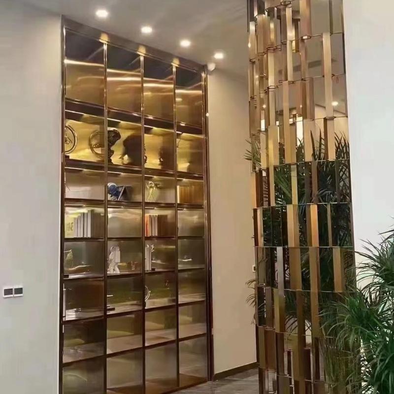 不锈钢展示柜展架不锈钢电视柜壁龛不锈钢水波纹门头板不锈钢酒柜