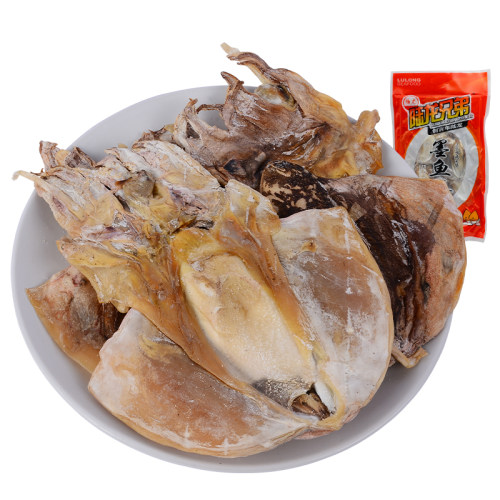 陆龙兄弟墨鱼干鲞300g 淡晒生制大乌贼干 4-5只 舟山海鲜干货经典