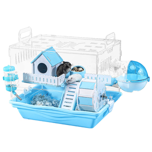 金丝熊仓鼠笼子豪华别墅专用过冬天保暖窝亚克力透明超大号易清理