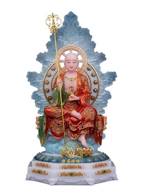 汉白玉地藏王菩萨像家用佛堂摆件