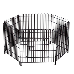 狗围栏室内可折叠金属宠物狗笼子铁笼防越狱栅栏便捷易收纳变形笼