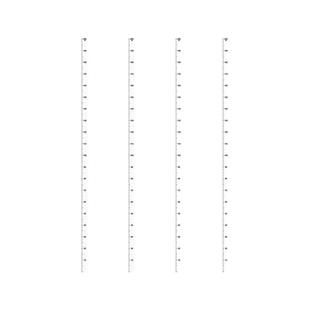 身高贴一整张不拼接卡通墙贴儿童房测量小孩身高贴尺新款2米贴纸