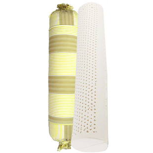 deeptex泰国进口正品天然乳胶圆柱形长抱枕靠枕颈椎牵引枕头枕芯