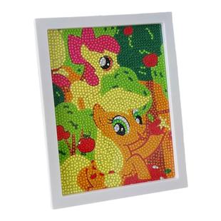 小马宝丽满钻带框钻石画diy卡通动漫儿童手工制作砖石贴钻画玩具