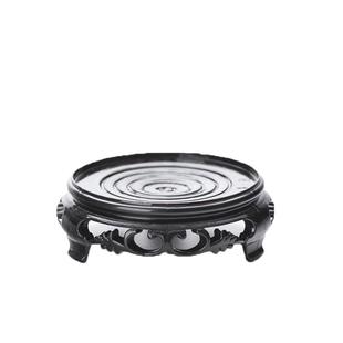 花盆底座托底垫塑料花托架石头盆景佛像工艺品鱼缸花瓶摆件托盘圆