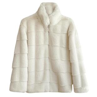 皮草外套2025年新款女年轻春秋冬季厚加绒仿獭兔毛短款毛毛百搭