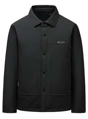 雅鹿翻领90鹅绒羽绒服外套
