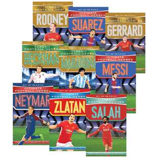 经典足球明星人物传记9册 英文原版 Classic Football Heroes Maradona 马拉多纳 梅西 内马尔 英文版儿童励志章节小说英语书