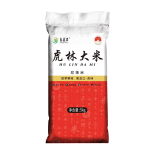 正品新米珍珠米东北虎林大米不粘米大袋蒸米饭袋装产地直发