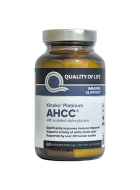 美国Quality of Life Kinoko Platinum白金版AHCC日本专利750mg