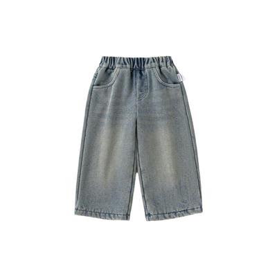 女童裤子女宝牛仔裤2025新款秋冬