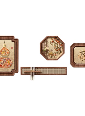 福禄生财宋代美学客厅挂画2026新款适合沙发背景墙装饰画高端壁画