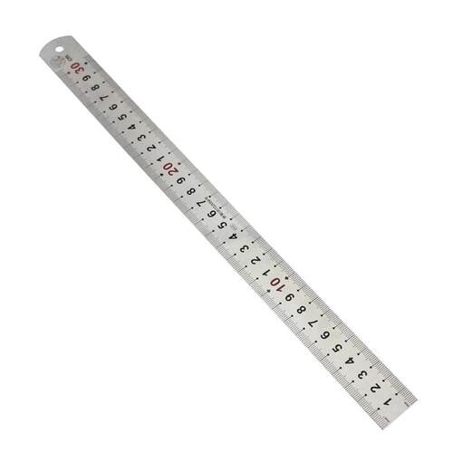 加厚不锈钢直尺 长铁尺子30/60cm1/2米钢板尺 特厚钢尺英寸钢直尺