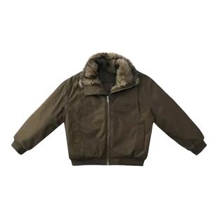 cleanfit毛领座山雕棉服男款冬季加厚飞行员夹克短款解构棉衣外套