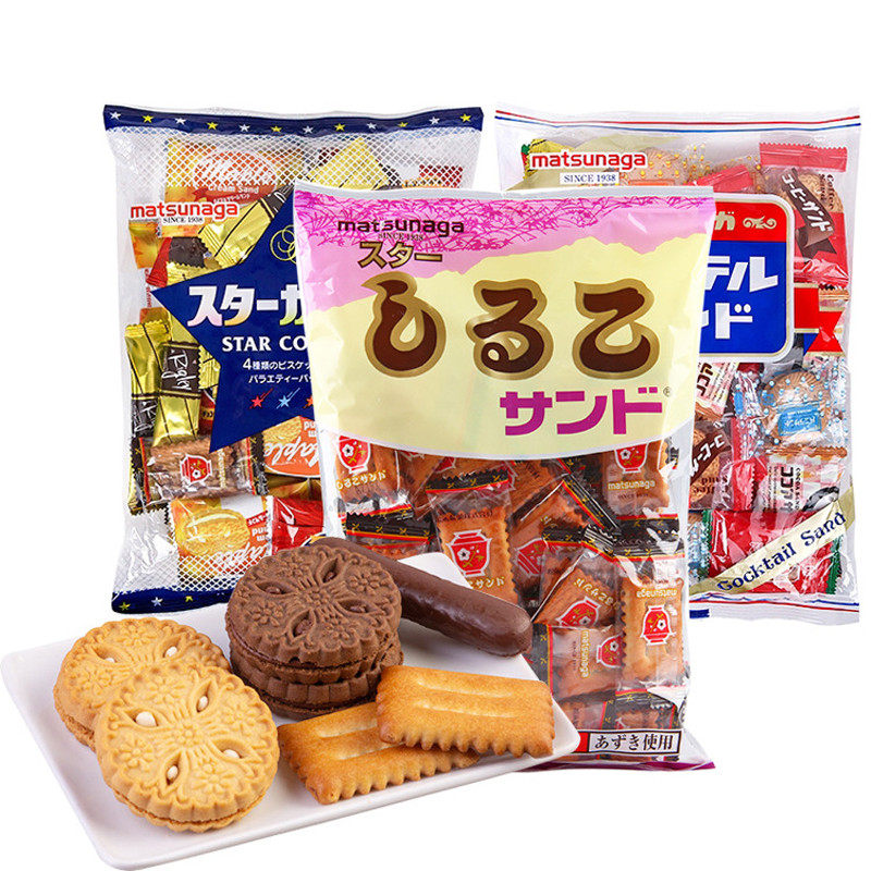 日本松永红豆饼干混合口味