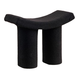 网红马鞍凳换鞋凳沙发凳羊羔绒客厅卧室梳妆凳小飞象简约家用门口