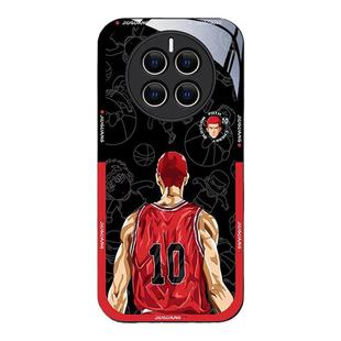 适用于华为mate60手机壳50/40pro玻璃壳nova10男款8/7se灌篮高手p50动漫炫酷全包保护套p30新款nova9高级黑色