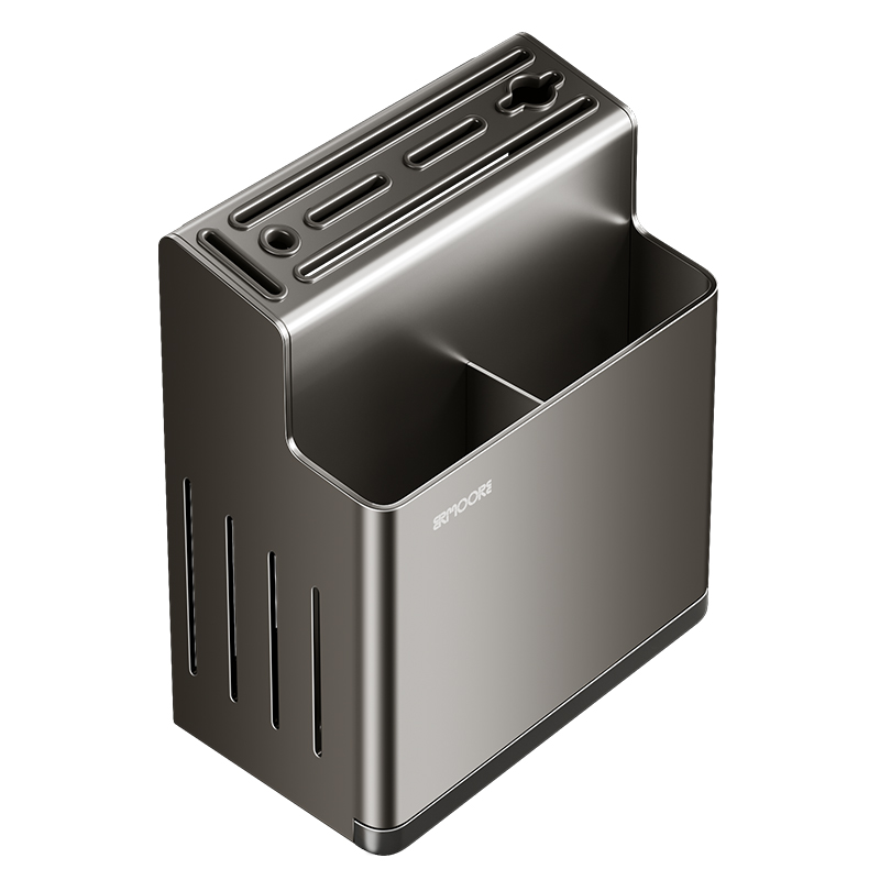 刀架置物架筷子筒一体菜刀架壁挂式刀具收纳架厨房多功能筷收纳盒