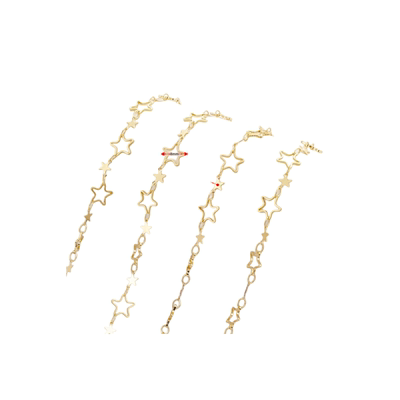 迷饰妮铜镀金保色散链包邮