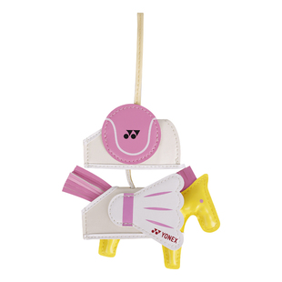 正品YONEX 羽毛球包钥匙扣 5123 马年新年爱马皮挂件 超可爱