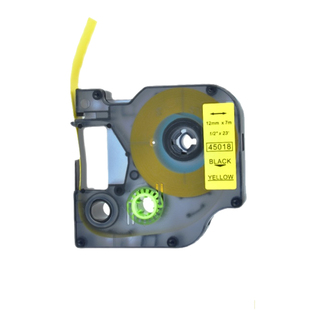 适用艾力生标签机色带PT-E100/E200达美dymo标签纸9/12mmD631黑字