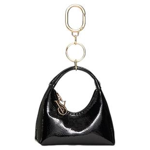 维密光面仿漆皮时尚精巧迷你包挂钥匙扣女2025秋