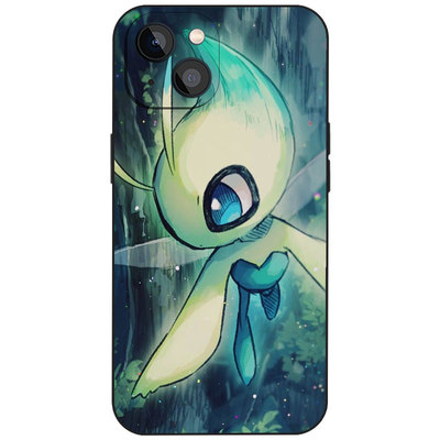 时拉比宝可梦插画小众防摔硅胶手机壳适用苹果15红米小米14玻璃VIVO华为OPPO磁吸充电iPhone16ProMax动漫周边