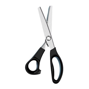 德国精工裁缝专用剪刀三角形锯齿波浪手工花边修剪刀自带锁边剪刀