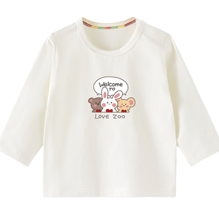 婴儿t恤春秋夏季儿童纯棉薄款男童女童打底秋装长袖上衣宝宝衣服