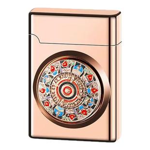 晨龙滚轮电池感应充气打火机金属防风转盘解压个性创意刻字送礼潮