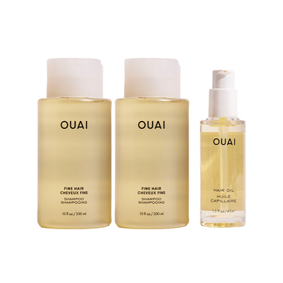 OUAI丰盈蓬松洗发水300ml*2强韧蓬松发膜/护色精华油45ml保湿修护