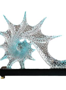 创意玄关贝壳摆件现代轻奢