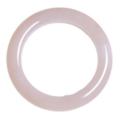 珪宝和田玉藕粉宽条手镯女55.4mm